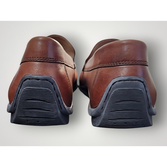 Ecco - Leather Loafers Slip on Driving Moccasin, Brown US 11-11.5 Mens main image 4